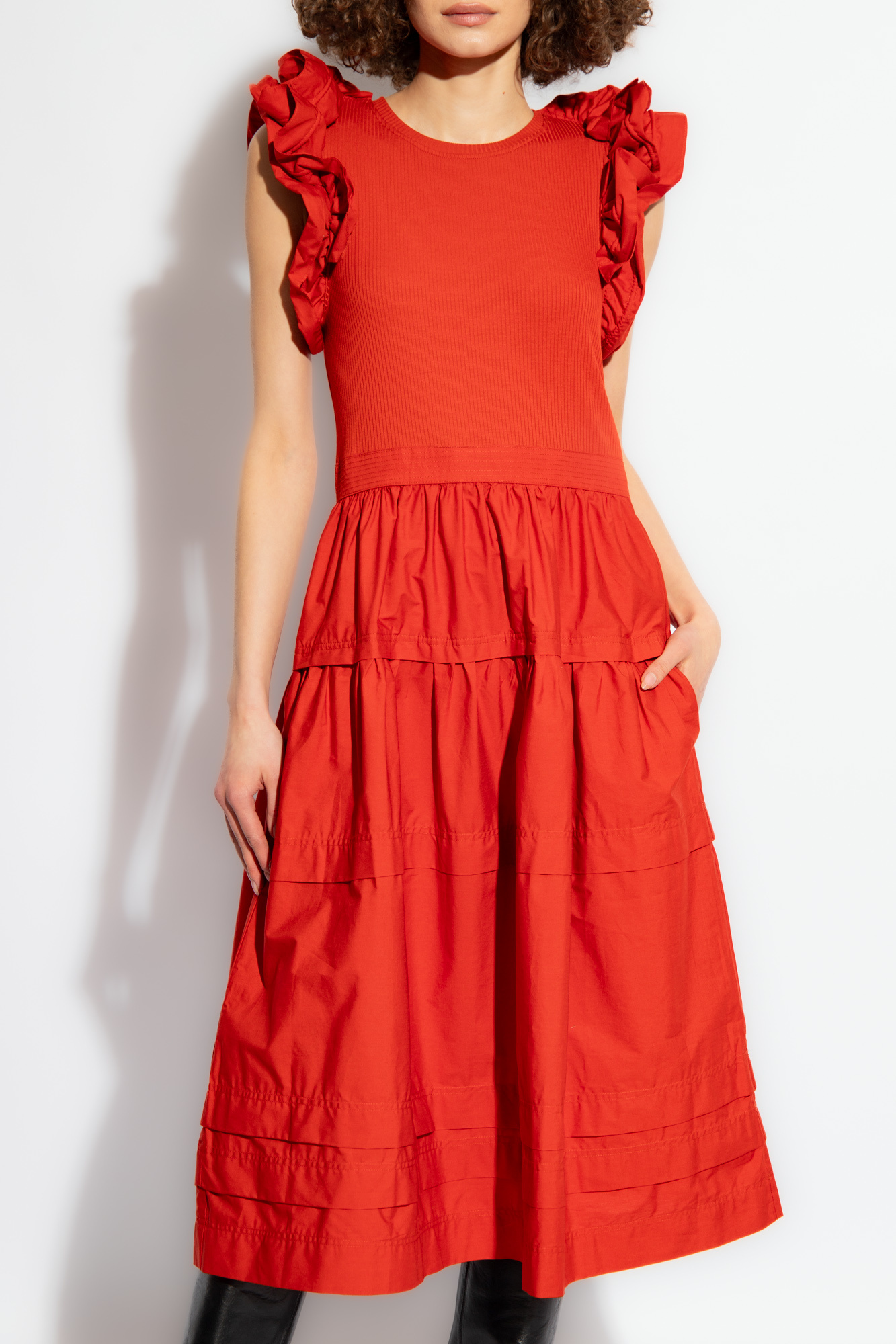 Ulla johnson hotsell ruffle dress